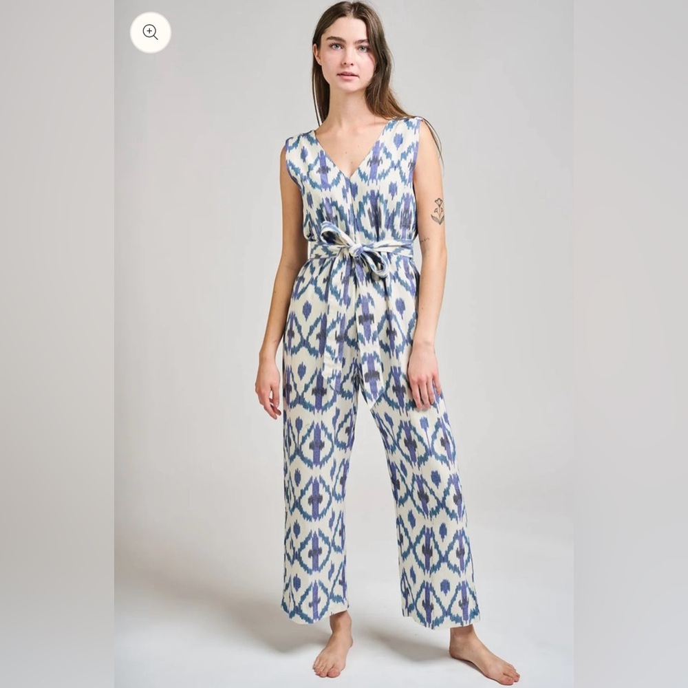 Mata Traders Jana Jumpsuit - Seashore Ikat